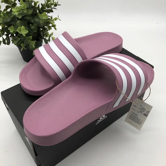 adidas | Shoes | Adidas Adilette Pink Slides Fy87 | Poshmark